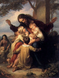 Алмазная мозаика 80х60 см Иисус и дети, Нет, 80 х 60 см