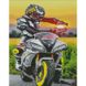 Мотоцикліст на заході сонця 30х40 см (KB006) Набір для творчості алмазна картина, Да, 30 x 40 см
