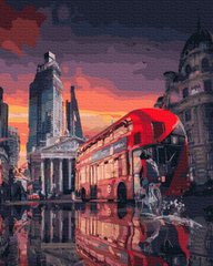 Купить Картина раскраска по номерам Город будущего 40 х 50 см (без коробки)  в Украине