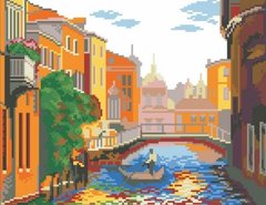 Купить 30513 Канал в Венеции. Алмазная мозаика(квадратные, полная)  в Украине