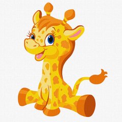 Купить Картина по номерам Маленький жираф  в Украине