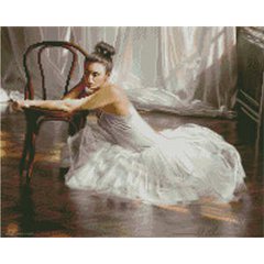 Купить Алмазная мозаика 40х50 см квадратными камушками Уставшая балерина  в Украине