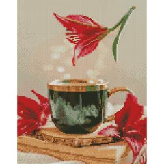 Купить Чашка кави 30х40 см (KB007) Набір для творчості алмазна картина  в Украине
