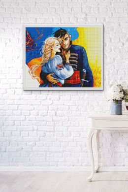 Купити Українська пара Діамантова мозаїка 40x50  в Україні
