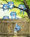 Цікаві сині коти. Цифрова картина за номерами (без коробки), Без коробки, 40 х 50 см