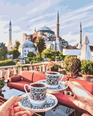 Купити Чаювання в Стамбулі Антистрес розфарбування по цифрам без коробки  в Україні