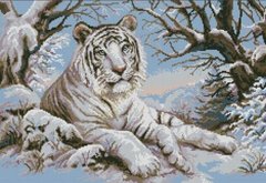 Купить Алмазная вышивка ТМ Дрим Арт Тигр в снегу  в Украине