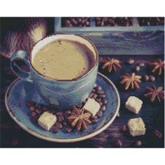 Купить Алмазная мозаика 40х50 см квадратными камушками Кофе со специями  в Украине