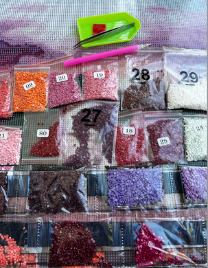 Купить Набор для алмазной мозаики круглыми камушками На подрамнике "Разнообразие красок" ©Ira Volkova" 40х50см  в Украине