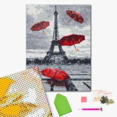 Купити Алмазна мозаїка на підрамнику Дощовий Париж  в Україні