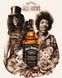 Jack Daniel's Антистрес раскраска по цифрам без коробки, Без коробки, 40 х 50 см