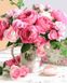 Розы в кувшине Цифровая картина по номерам (без коробки), Без коробки, 40 х 50 см