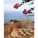 Итальянская пица с бокалом белого вина Алмазная мозаика На подрамнике 30х40 см, Да, 30 x 40 см