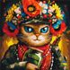 Рисование цифровой картины по номерам Кошка Защитница ©Марианна Пащук, Без коробки, 50 x 50 см