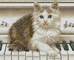 Купить Набор для алмазной вышивки Дрим Арт Музыкант (котенок)  в Украине
