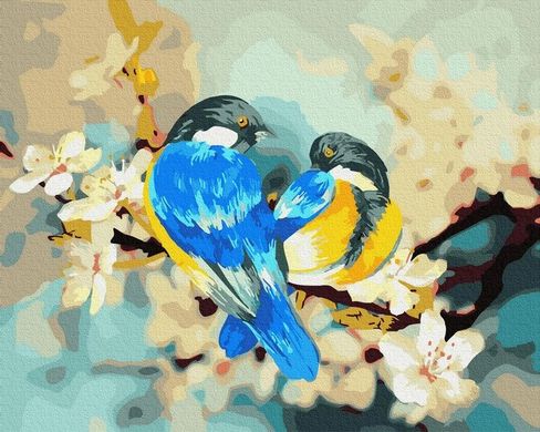 Купить Рисование картин по номерам (без коробки) Весенние птицы  в Украине