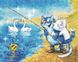 Любовь и рыбалка Антистрес раскраска по цифрам без коробки, Без коробки, 40 х 50 см