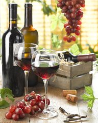 Купить Вкусное красное вино 40х50 см Набор алмазной мозаики  в Украине