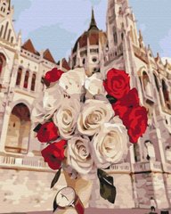 Купити Розфарбовування по номерах Троянди в Будапешті (без коробки)  в Україні
