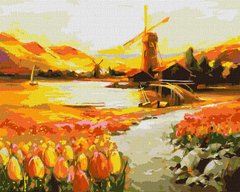 Купити Розфарбування цифрова У долині тюльпанів ©BOND Tetiana  в Україні