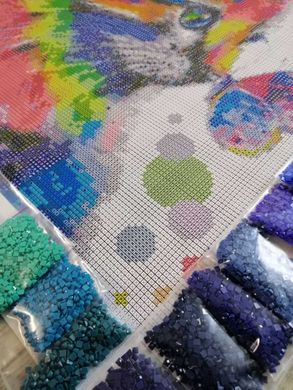 Купить Цветные одуванчика Алмазная мозаика, квадратные камни  в Украине