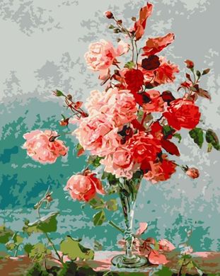 Купити Картина за номерами Рожеві троянди  в Україні