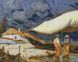 Рибалки ©tolstukhin artem Діамантова мозаїка На Підрамнику, круглими камінчиками, Так, 40 x 50 см