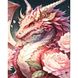 Цветочный дракон Набор для алмазной картины На подрамнике 40х50, Да, 40 x 50 см