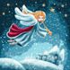 Раскраска по цифрам Идейка Рождественский ангел © Elena Schweitzer 40 х 40 см, Без коробки, 40 x 40 см