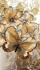 Купить Бархатные крылья Набор для алмазной мозаики квадратными камушками 70 х 40 см  в Украине