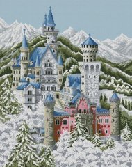 Купити Алмазна вишивка ТМ Dream Art Зимовий Нойшванштайн  в Україні