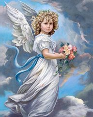 Купити Алмазна вишивка Ангел в хмаринках  в Україні