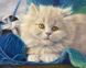 Діамантова мозаїка з повним закладенням полотна Лагідне кошеня худ. Lucie Bilodeau, Ні