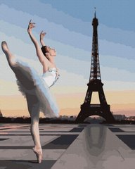 Купити Балет в Парижі Антистрес розфарбування по цифрам без коробки  в Україні