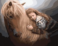 Купить Отдых на лошади Антистрес раскраска по цифрам без коробки  в Украине