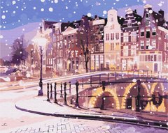Купити Казка зимового Амстердаму Картина за номерами без коробки  в Україні