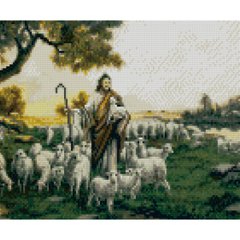 Купити Пастир Божий Мозаїка камінчиками по номерам з підрамником  в Україні
