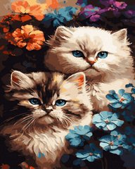 Купити Малювання картин за номерами (без коробки) Чарівні кошенята  в Україні