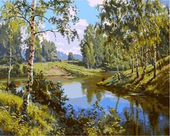 Купить Картины по номерам Тихая речка  в Украине