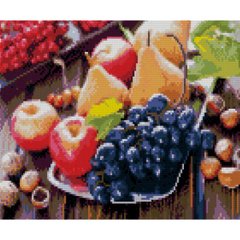 Купить Сочные фрукты Мозаика камнями по номерам С подрамником  в Украине