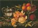 Натюрморт з апельсинами ©Jean Capeinick Діамантова мозаїка На Підрамнику, круглими камінчиками, Так, 30 x 40 см