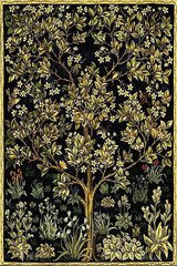 Купити Діамантова мозаїка з повним закладенням полотна Символ - дерево життя-2 худ. William Morris  в Україні