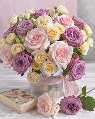 Купити Букет садових троянд 40х50см Набір для алмазної мозаїки  в Україні