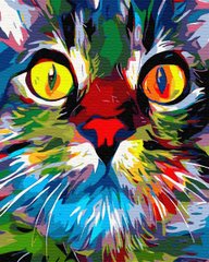 Купити Набір для малювання картини за номерами Райдужний кіт  в Україні