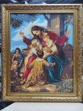 Купити Алмазна мозаїка Ісус і діти 40х50  в Україні