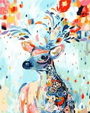 Купить Картина раскраска по номерам Сказочный олень  в Украине