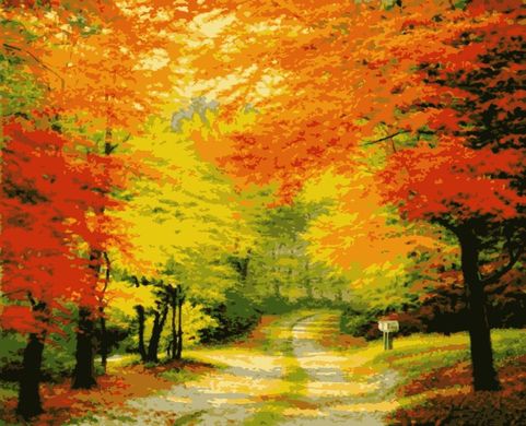 Купить Картина по номерам Осенний лес  в Украине