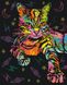 Раскраска по номерам с частичной алмазной мозаикой Неоновая кошка, Да, 40 x 50 см