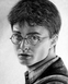 Гаррі Поттер, портрет монохром Діамантова вишивка На Підрамнику, квадратні камінчики 40х50см, Так, 40 x 50 см