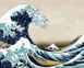 Картина за номерами - Велика хвиля у Канагаві ©Кацусіка Хокусай Идейка 40х50 см (KHO2756)